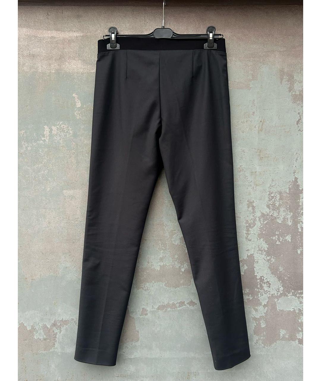 LES COPAINS Черные хлопковые брюки узкие, фото 5