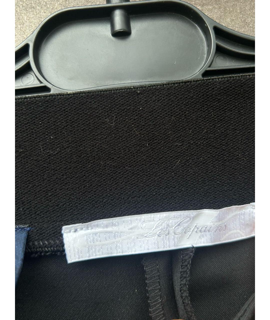 LES COPAINS Черные хлопковые брюки узкие, фото 2