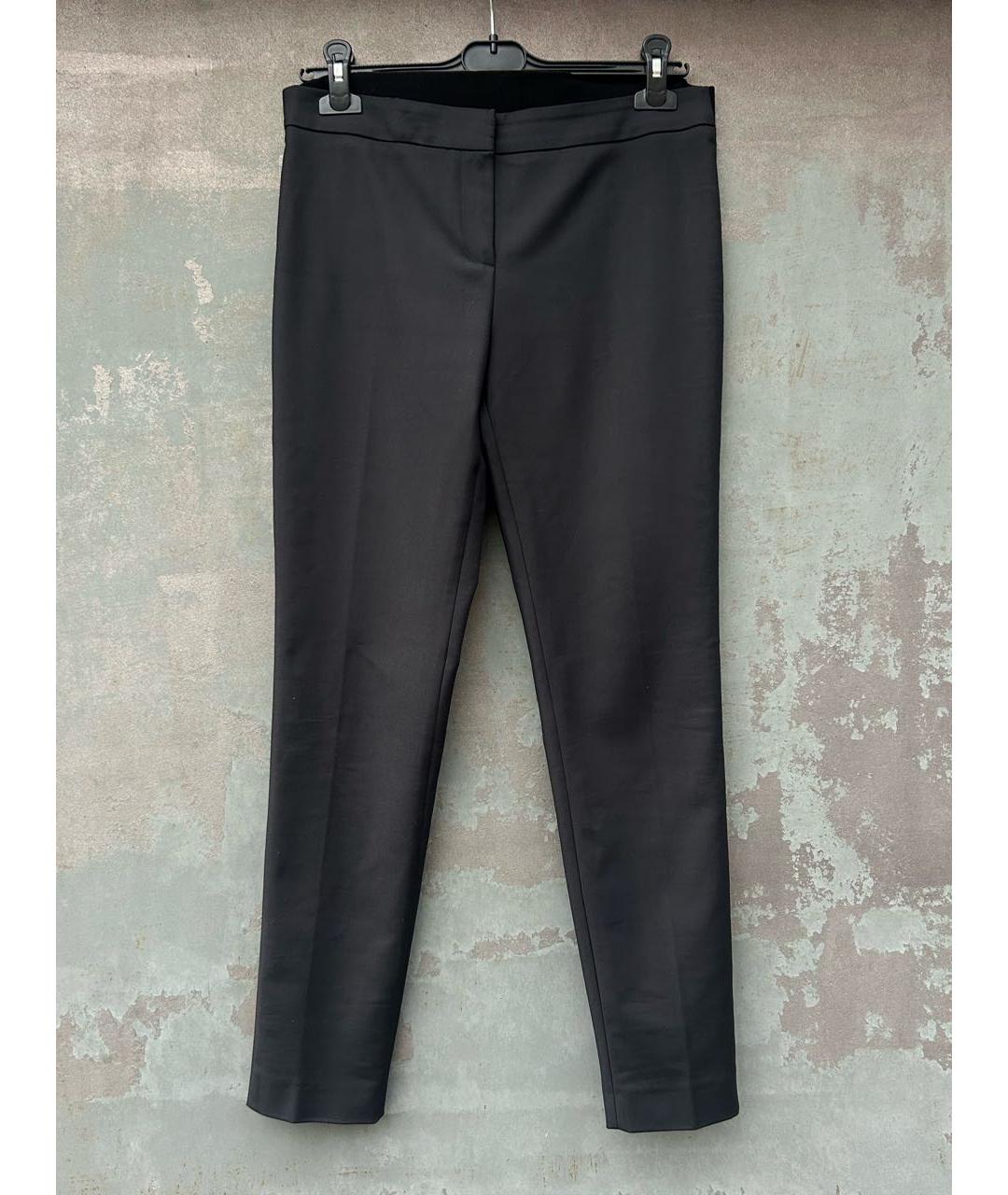 LES COPAINS Черные хлопковые брюки узкие, фото 7