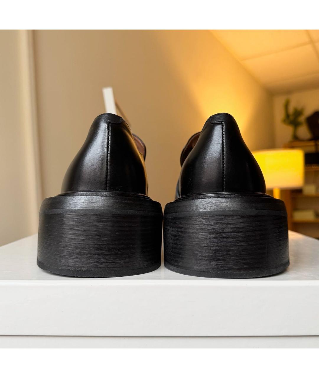 MARSELL Черные кожаные лоферы, фото 6