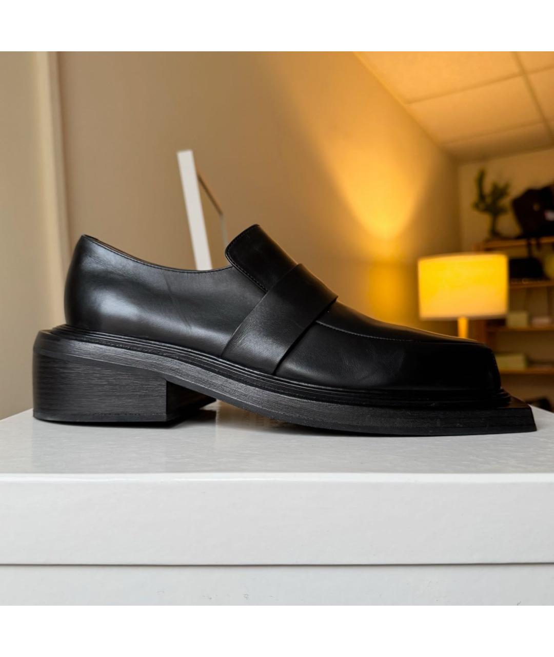 MARSELL Черные кожаные лоферы, фото 9