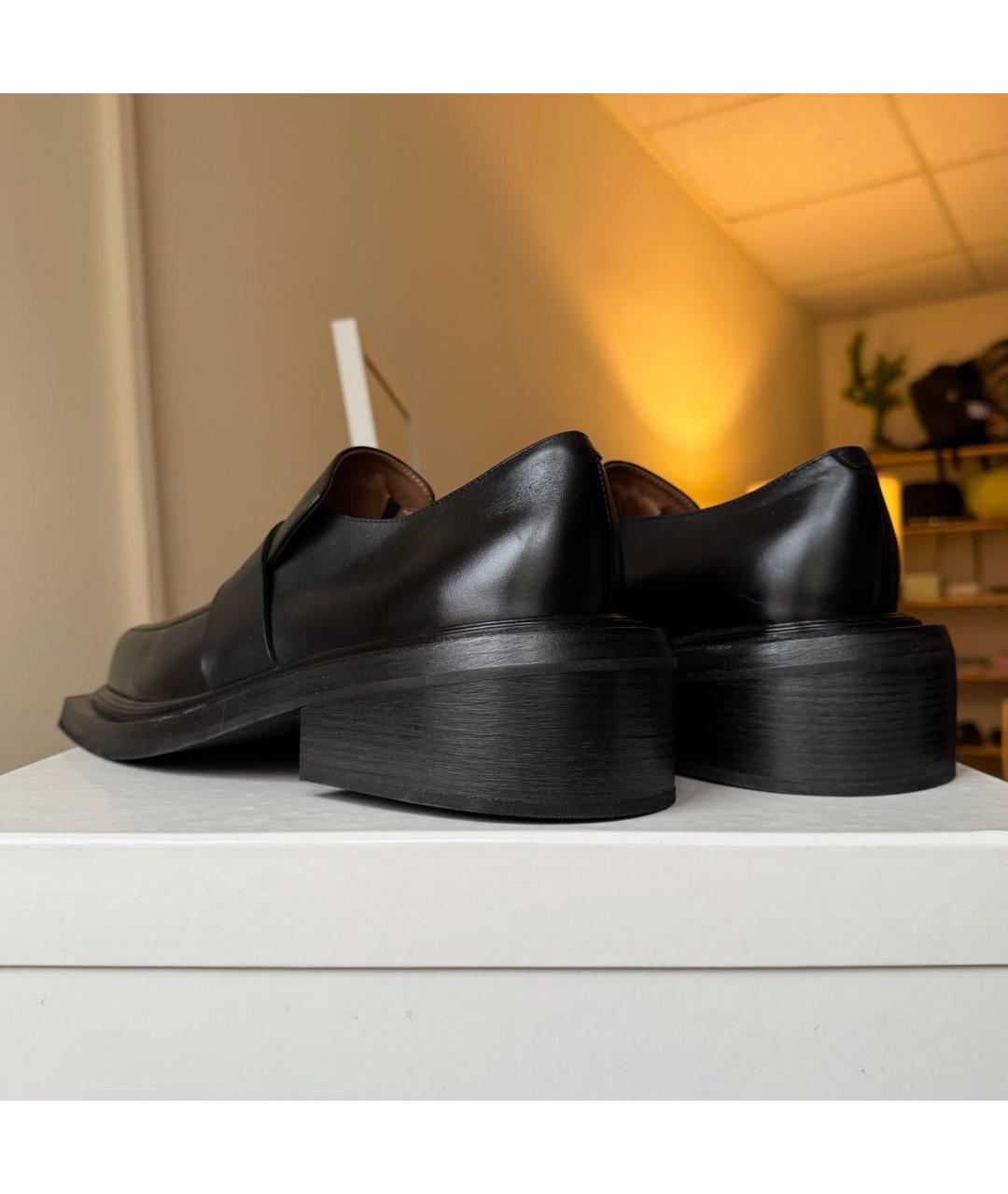 MARSELL Черные кожаные лоферы, фото 5