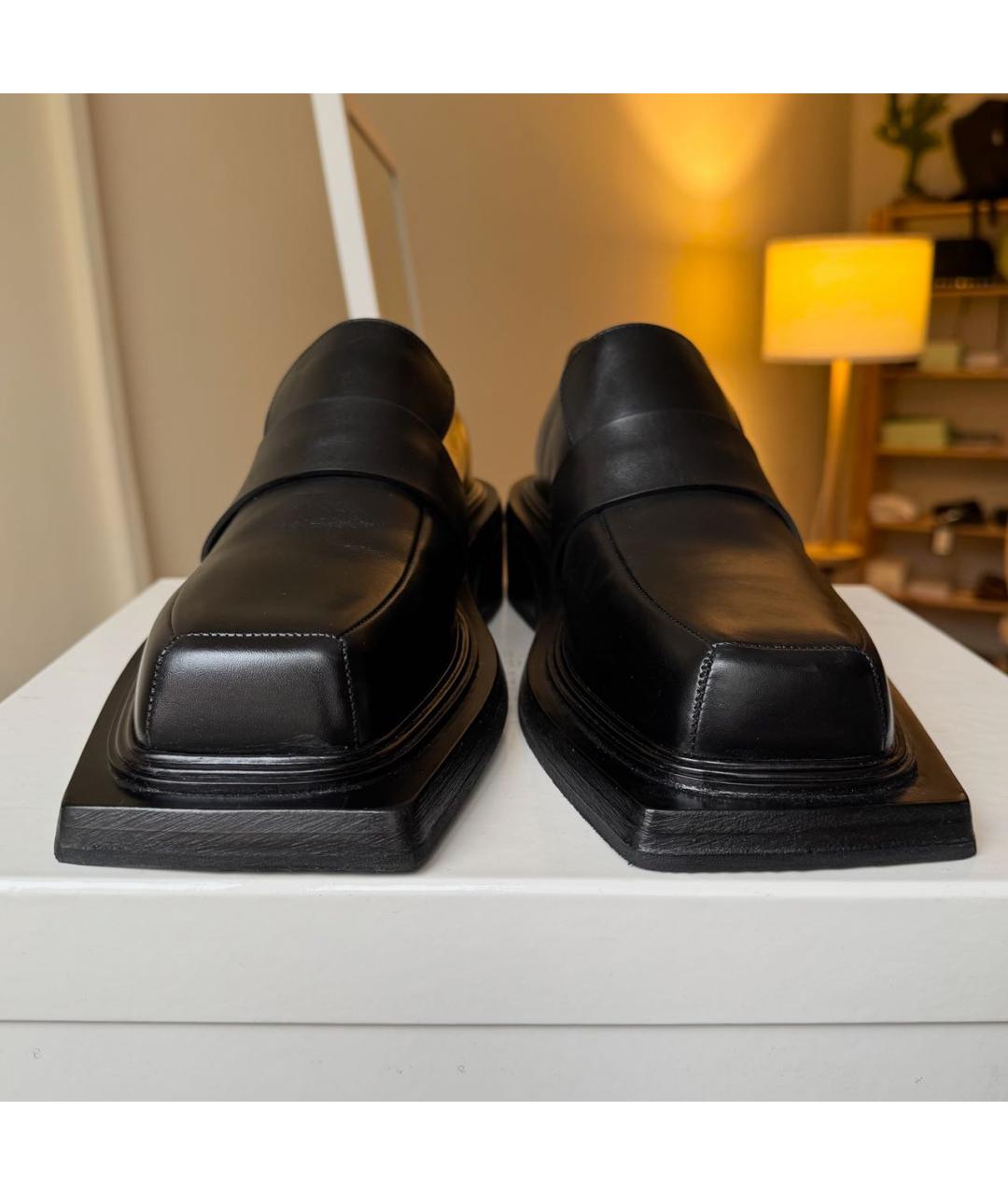 MARSELL Черные кожаные лоферы, фото 3