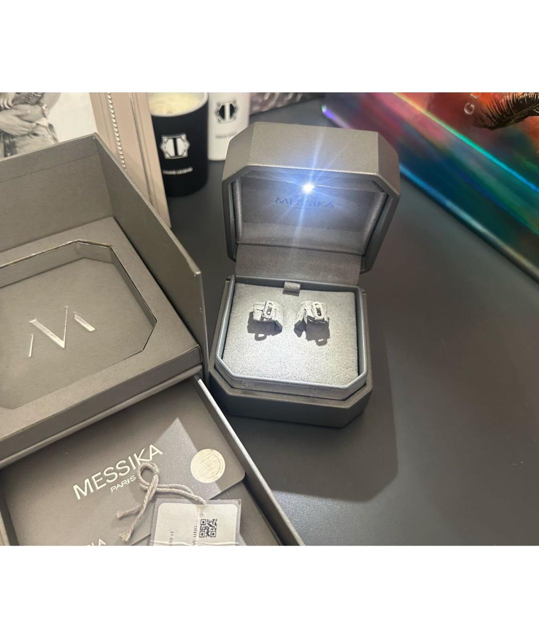 MESSIKA Белые серьги из белого золота, фото 6