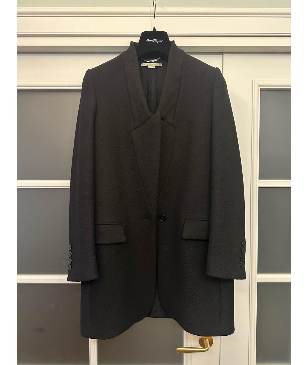 STELLA MCCARTNEY Черное шерстяное пальто, фото 9