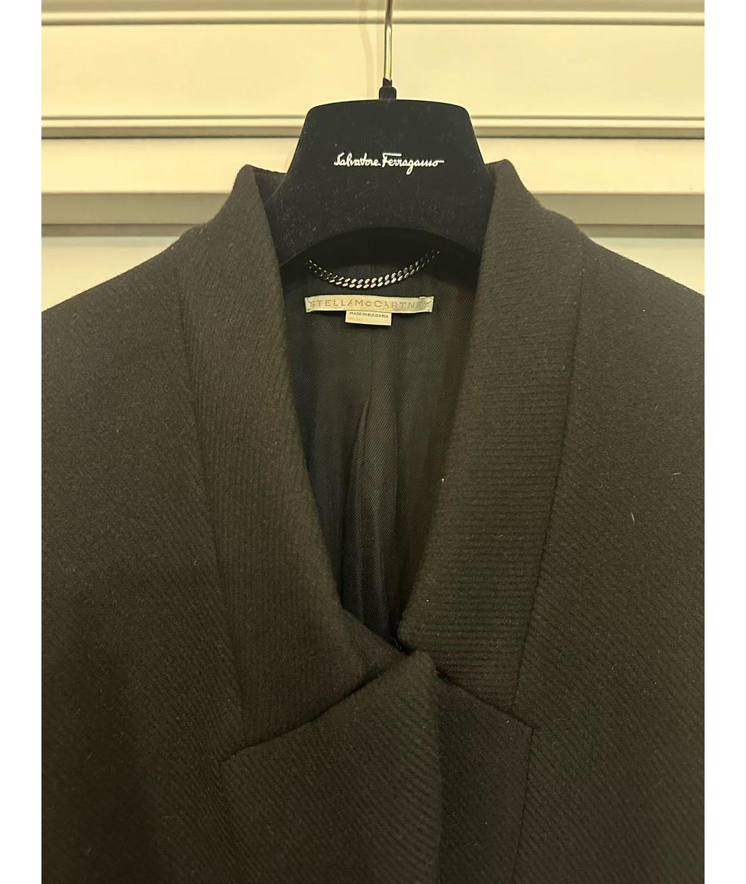 STELLA MCCARTNEY Черное шерстяное пальто, фото 8