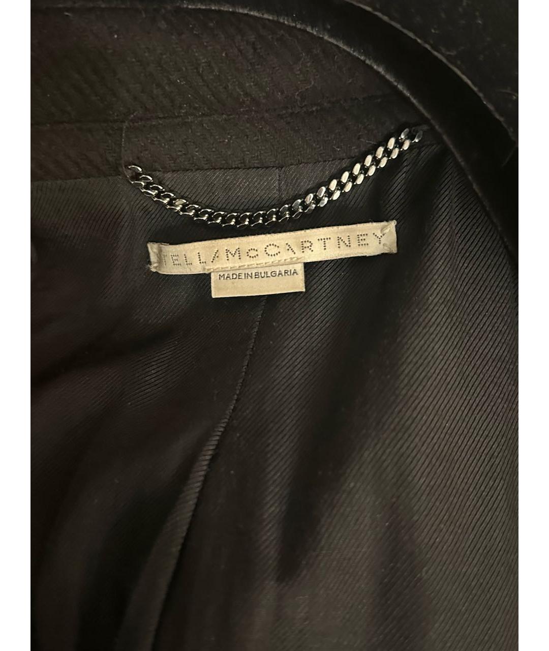 STELLA MCCARTNEY Черное шерстяное пальто, фото 7