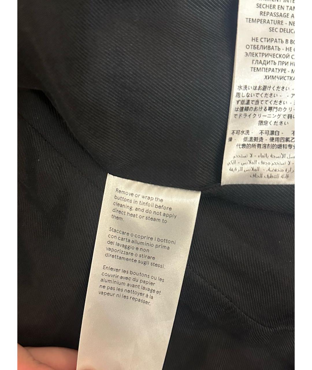 STELLA MCCARTNEY Черное шерстяное пальто, фото 6