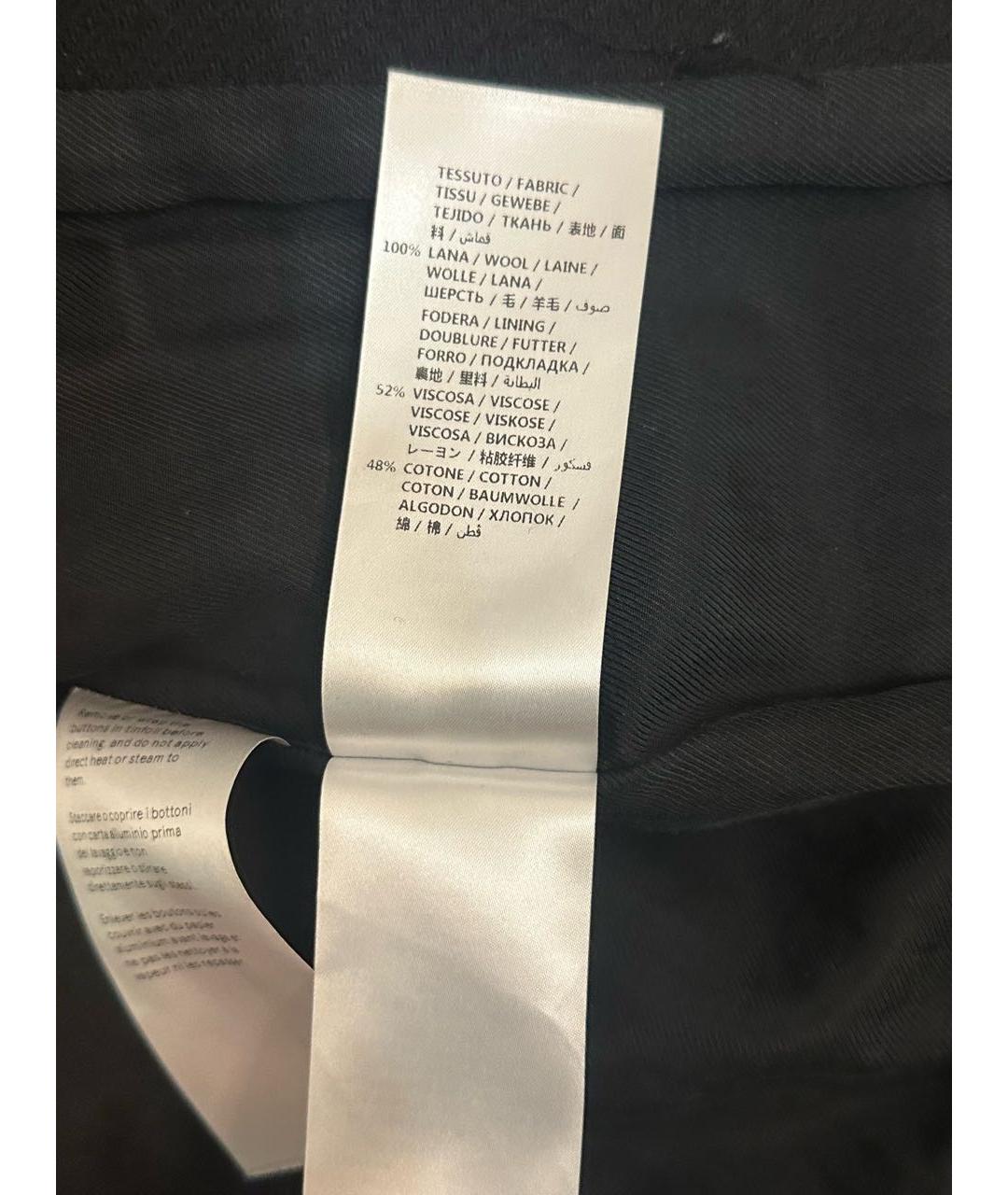 STELLA MCCARTNEY Черное шерстяное пальто, фото 4