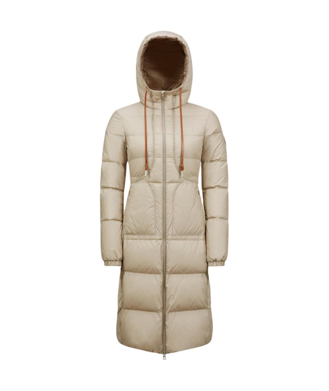 MONCLER Бежевый пуховик, фото 1