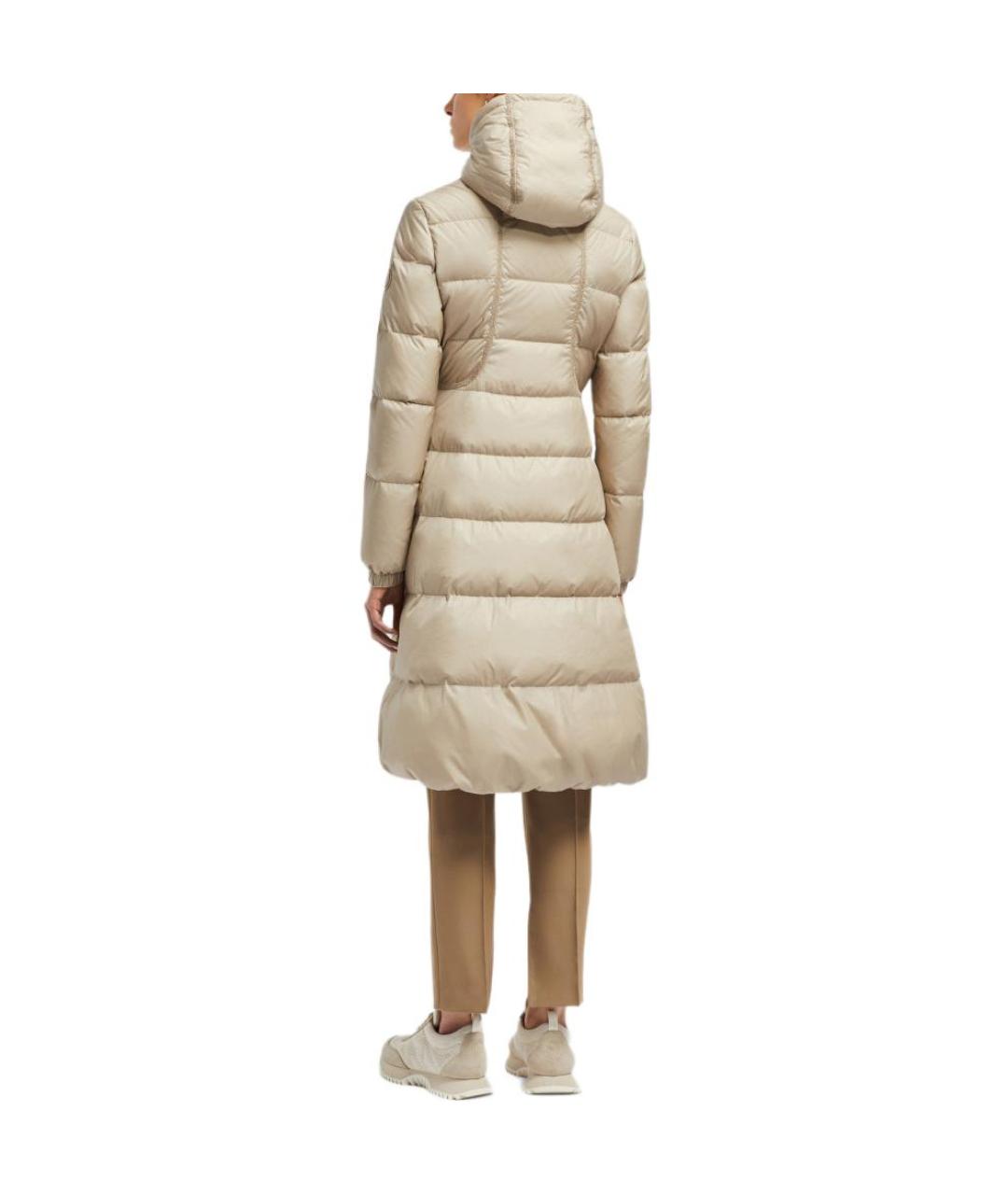 MONCLER Бежевый пуховик, фото 4