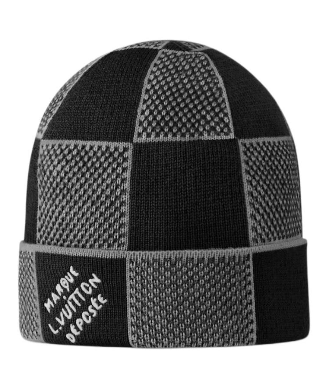 LOUIS VUITTON Серая шерстяная шапка, фото 1