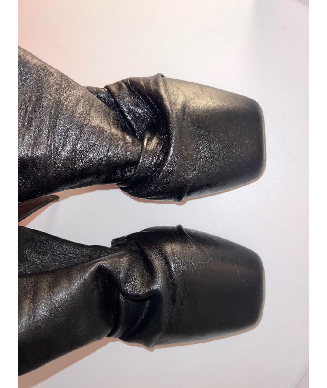 CELINE Черные кожаные ботильоны, фото 3