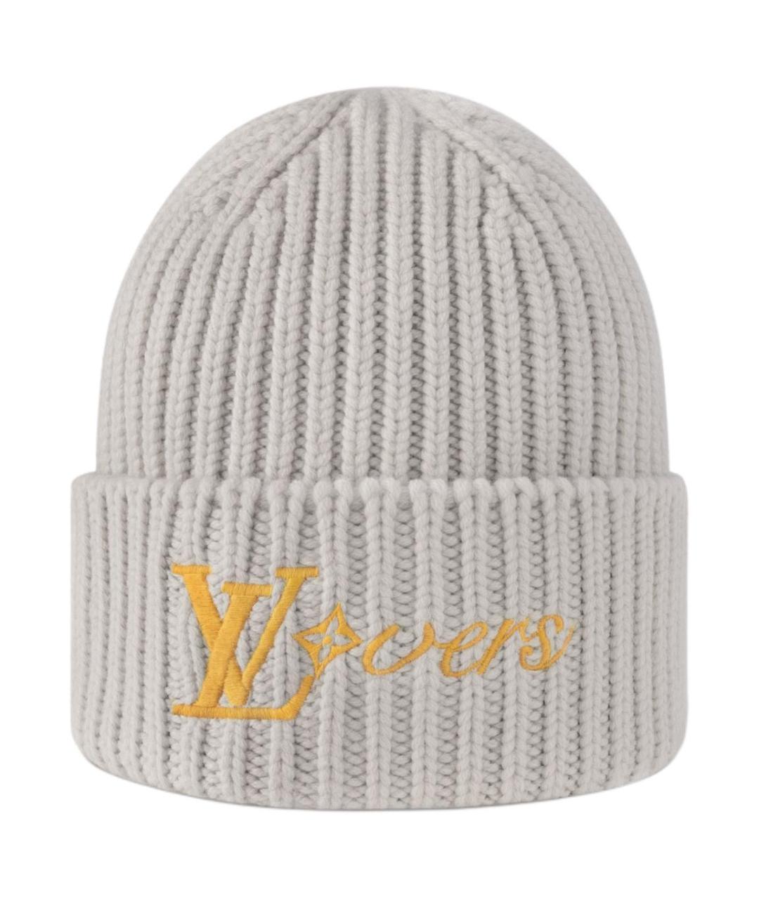 LOUIS VUITTON Серая шерстяная шапка, фото 1