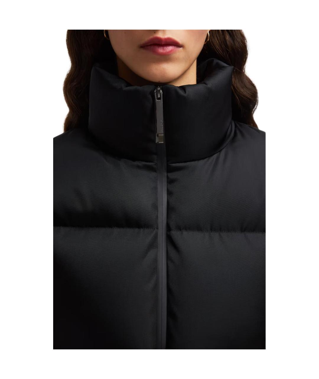 MONCLER Черный пуховик, фото 2