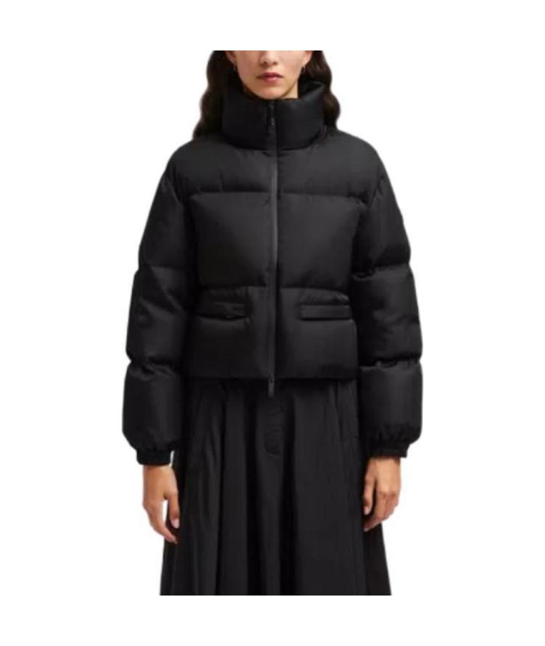 MONCLER Черный пуховик, фото 3