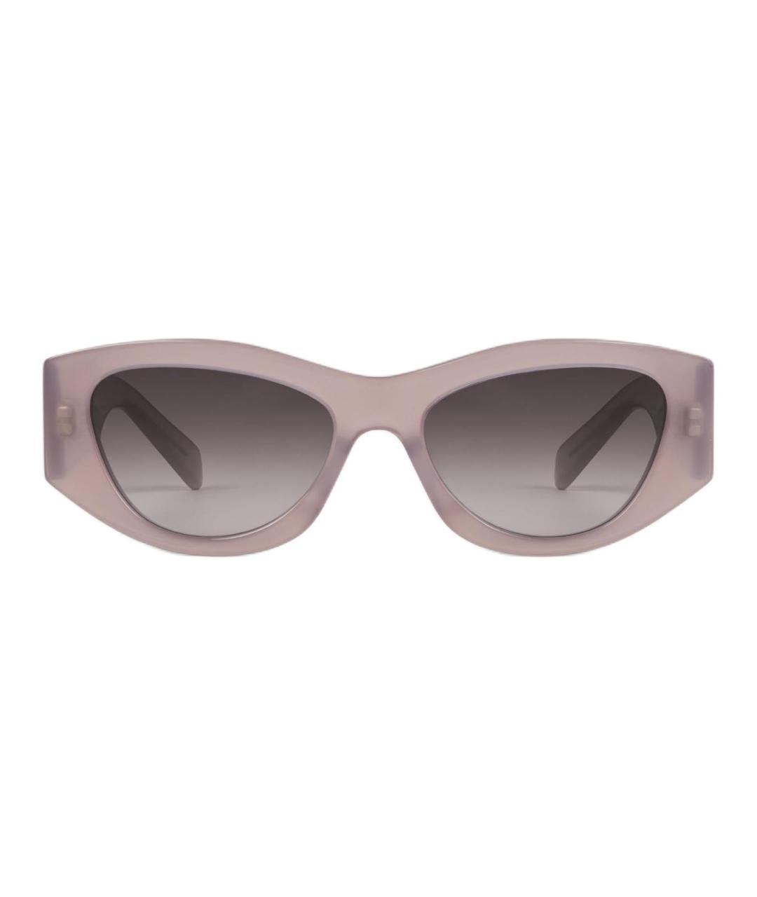 CELINE Розовые пластиковые солнцезащитные очки, фото 2