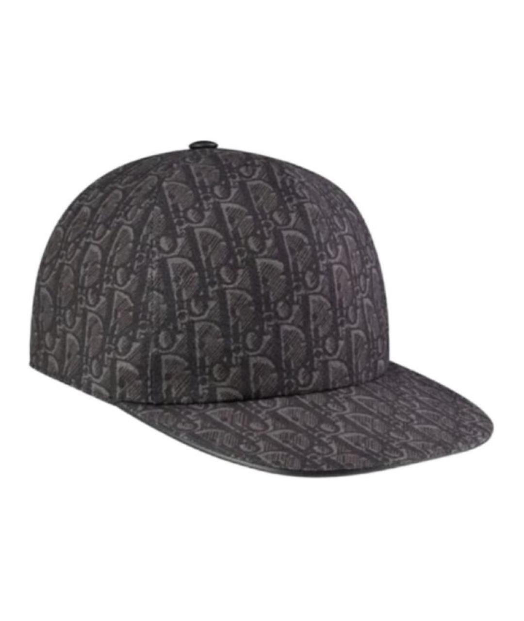 CHRISTIAN DIOR Серая хлопковая кепка/бейсболка, фото 1