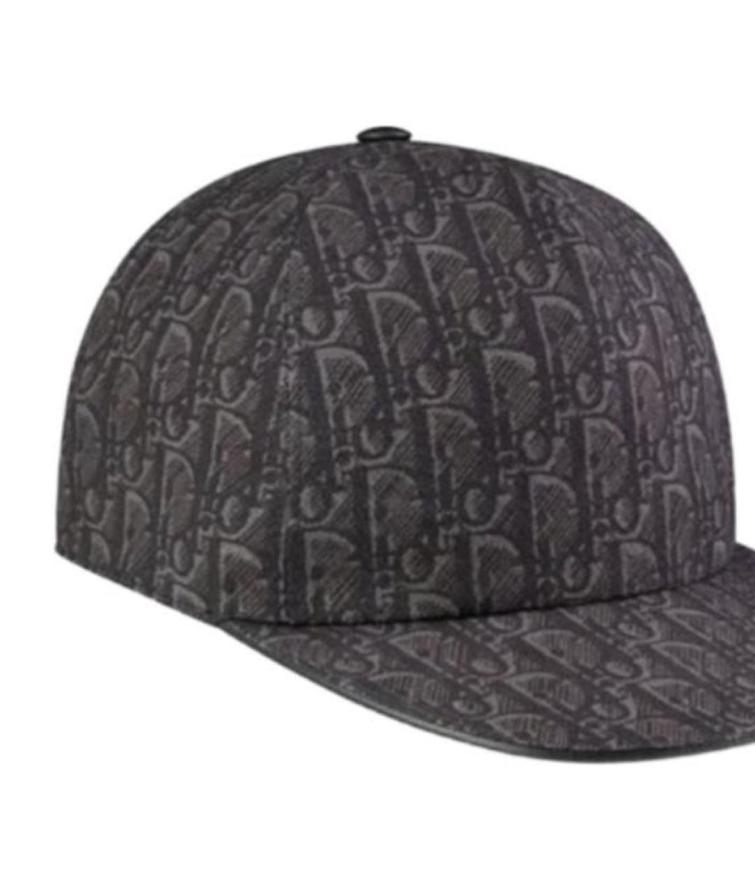 CHRISTIAN DIOR Серая хлопковая кепка/бейсболка, фото 2