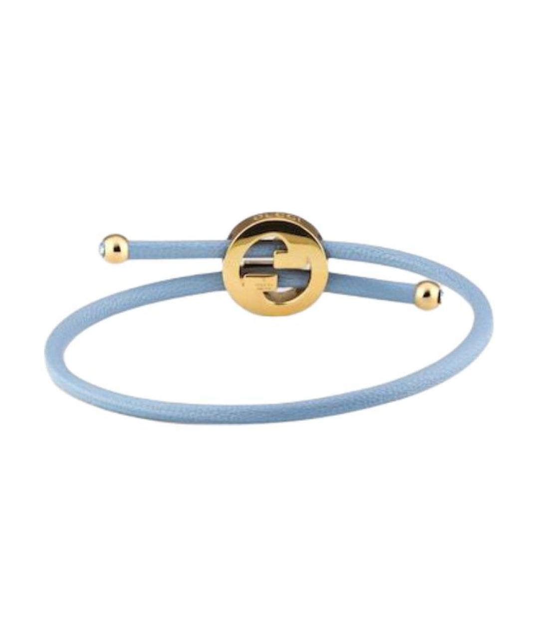 GUCCI Голубой латунный браслет, фото 2
