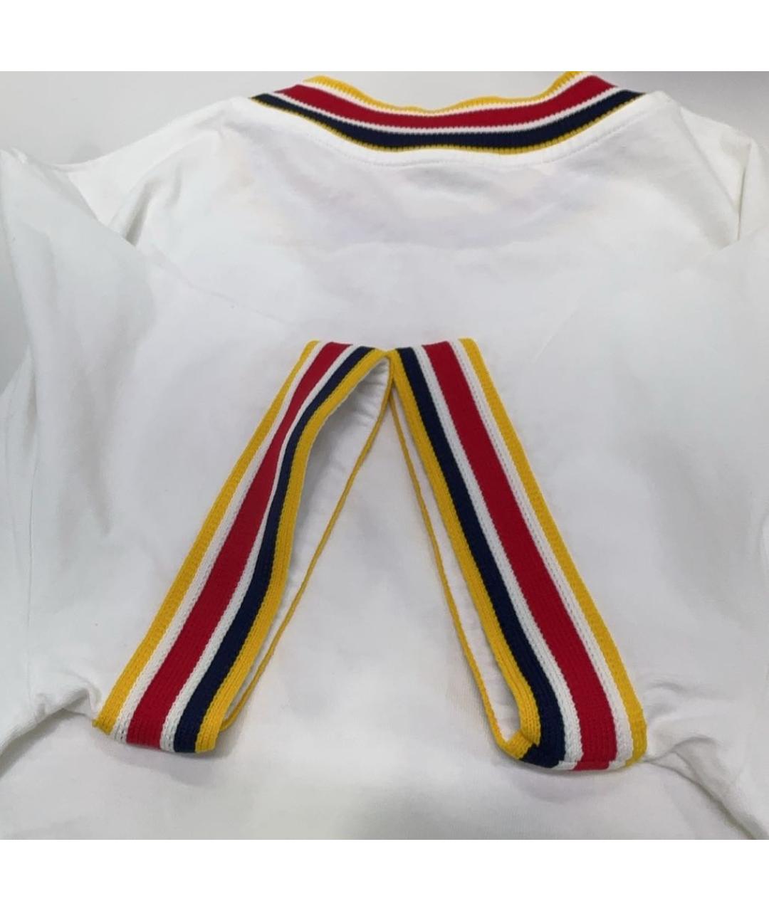 MIU MIU Белая хлопковая футболка, фото 6