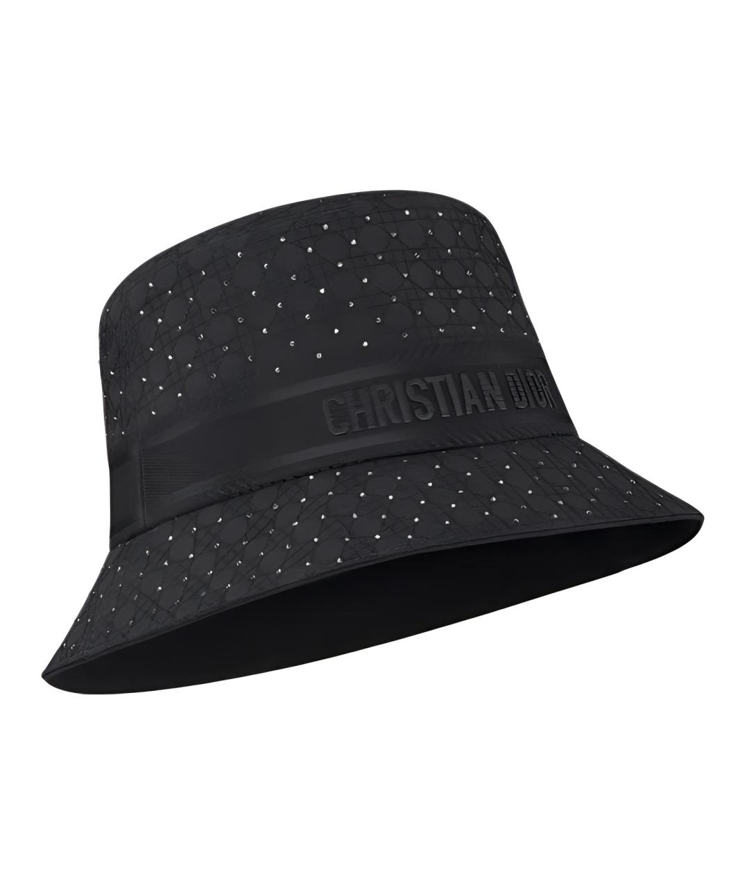 CHRISTIAN DIOR Черная хлопковая панама, фото 2