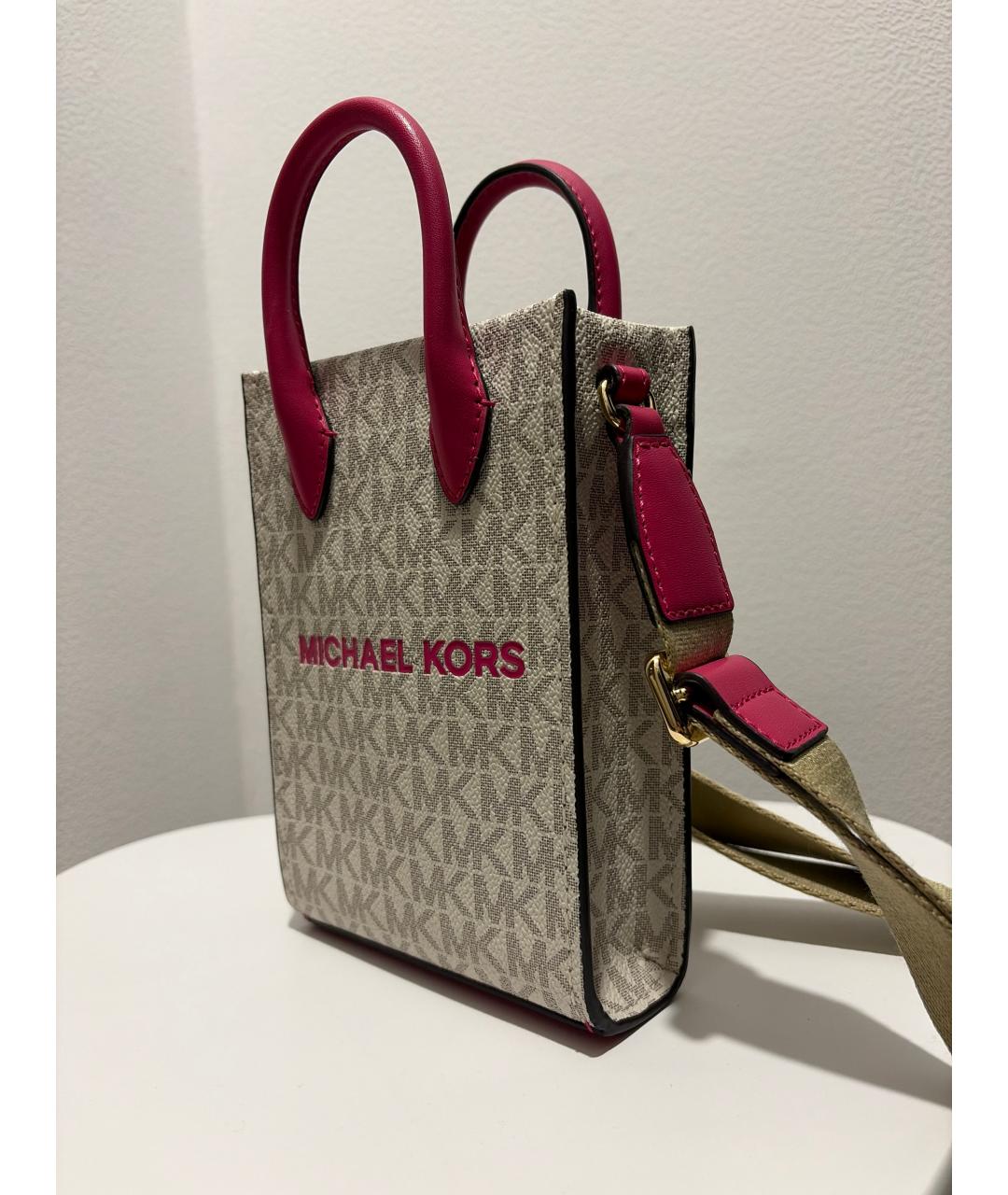 MICHAEL KORS Бежевая сумка с короткими ручками, фото 2