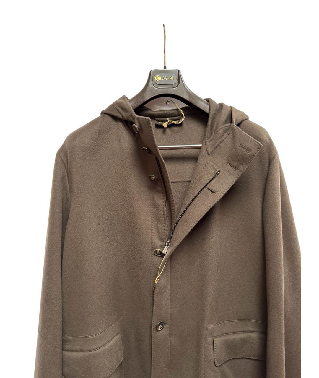 LORO PIANA Коричневая кашемировая парка, фото 3