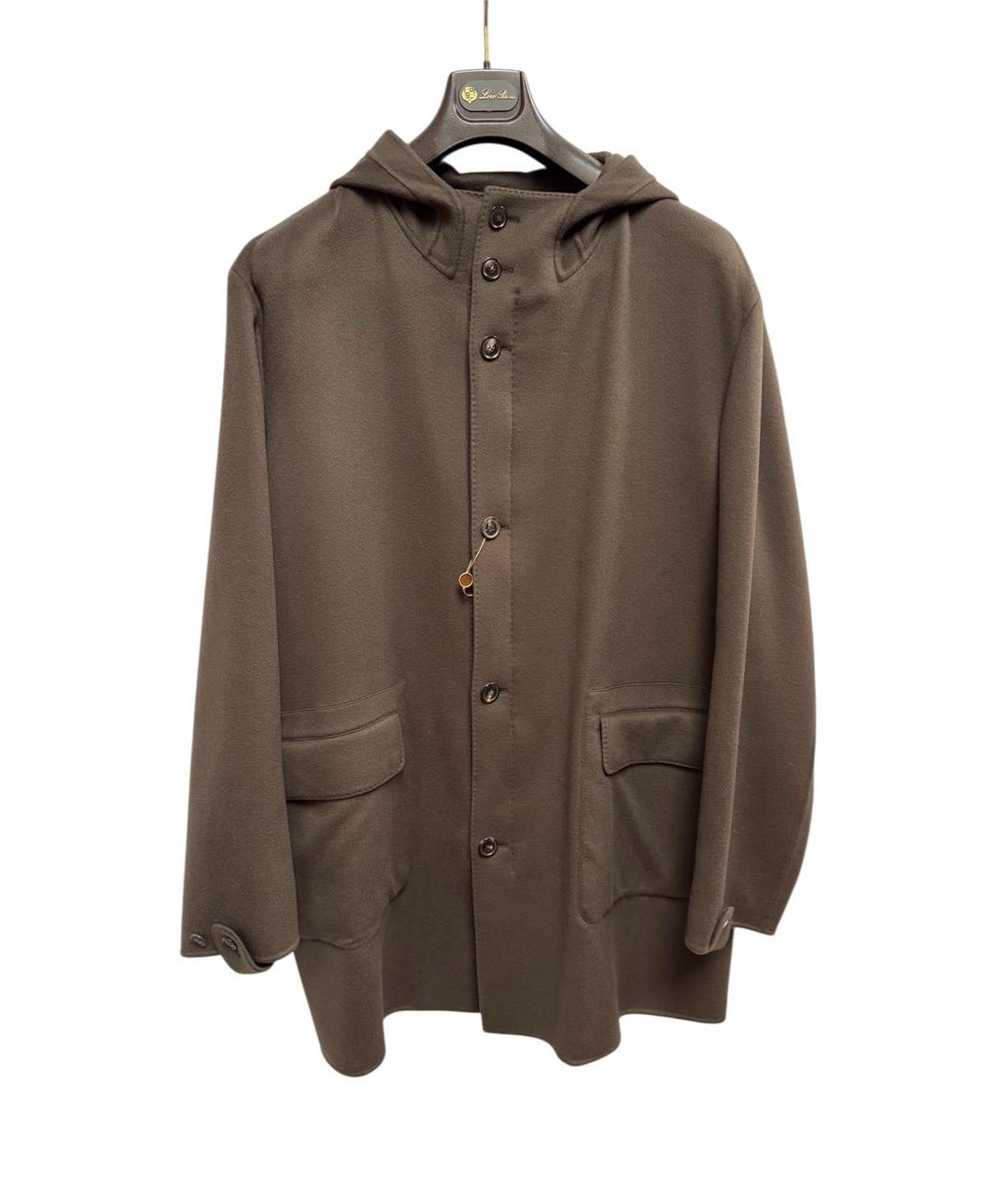 LORO PIANA Коричневая кашемировая парка, фото 6