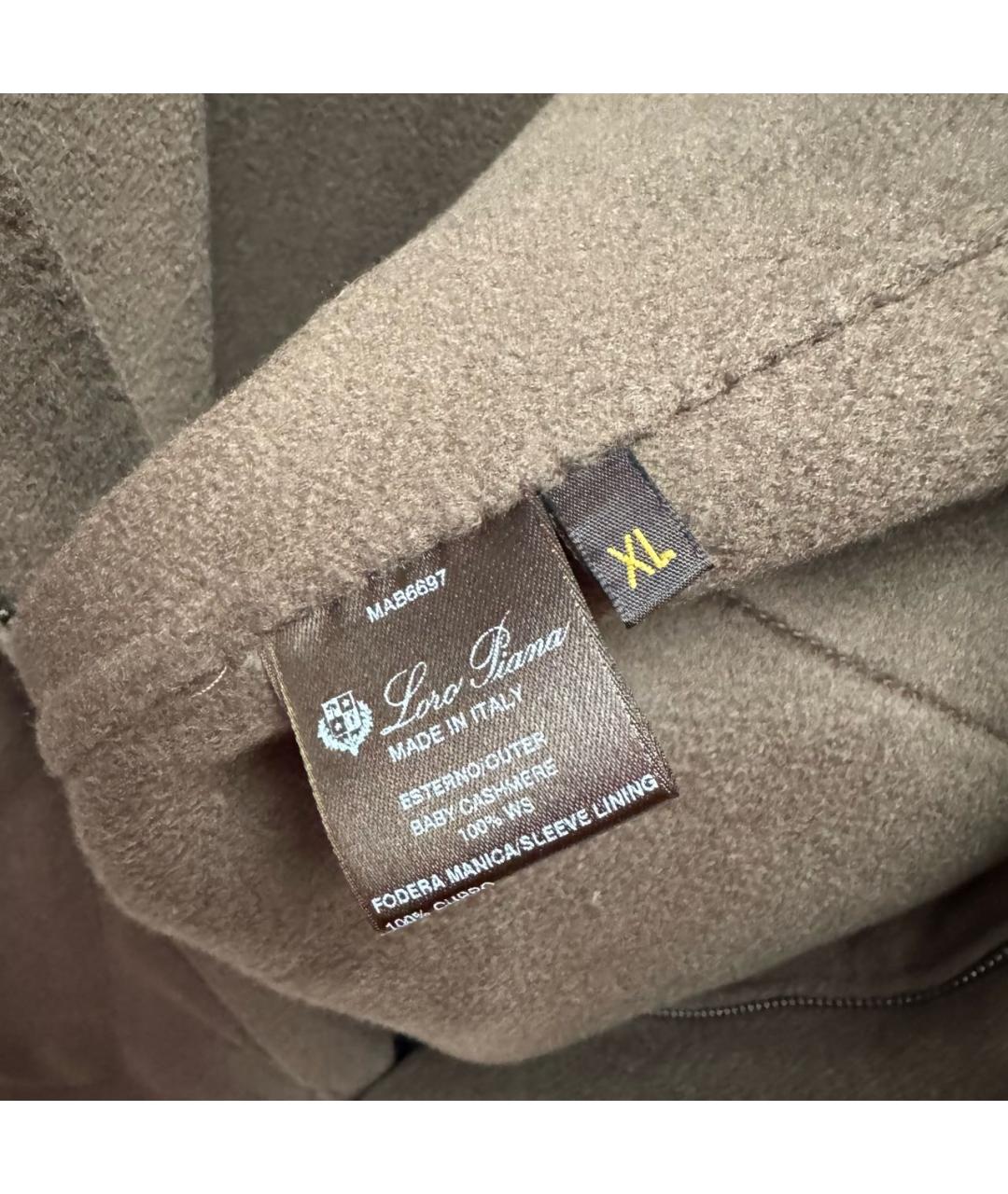 LORO PIANA Коричневая кашемировая парка, фото 5