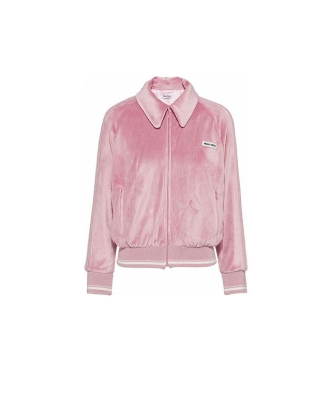 MIU MIU Розовый хлопковый спортивные костюмы, фото 6