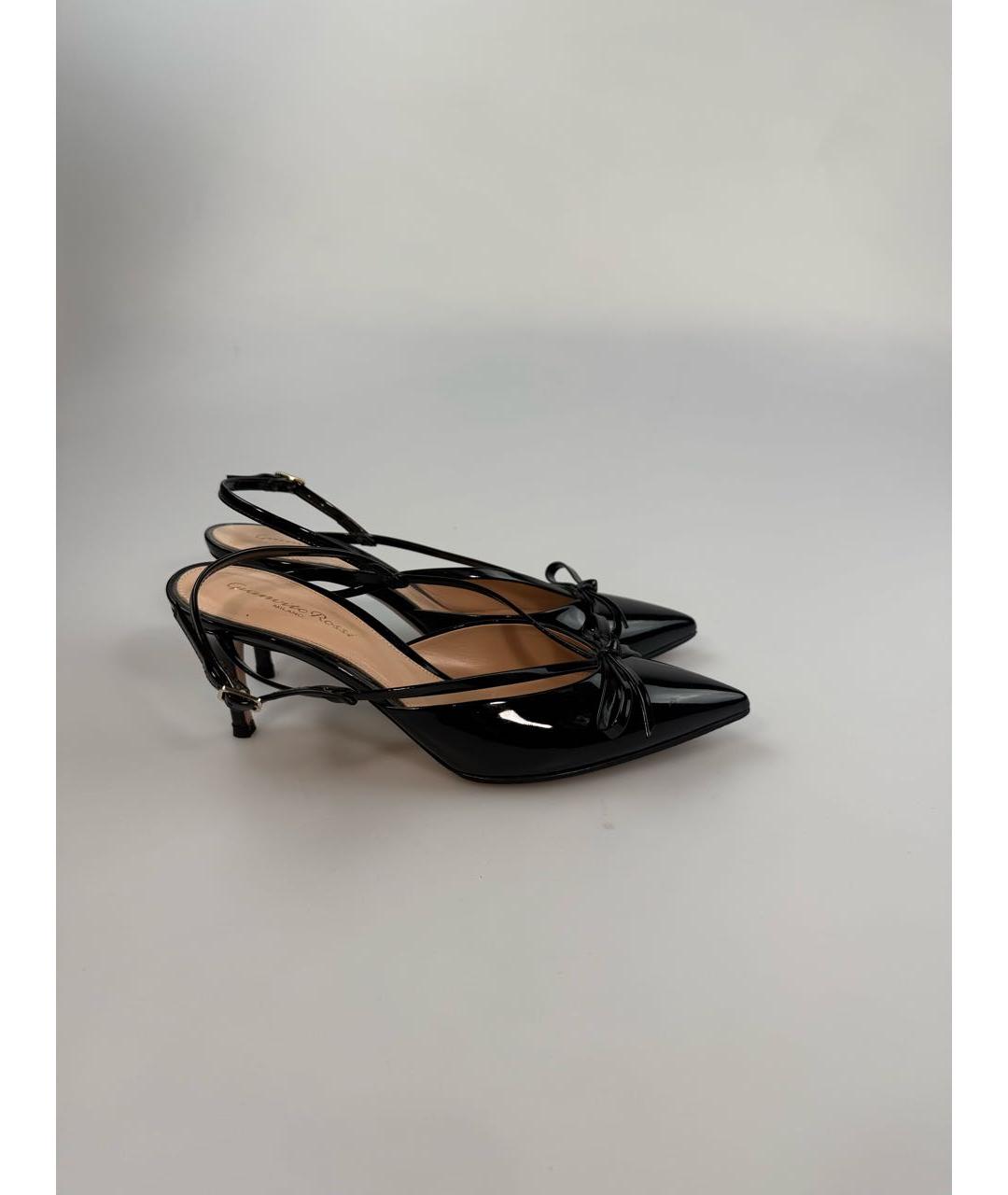 GIANVITO ROSSI Черные туфли из лакированной кожи, фото 6