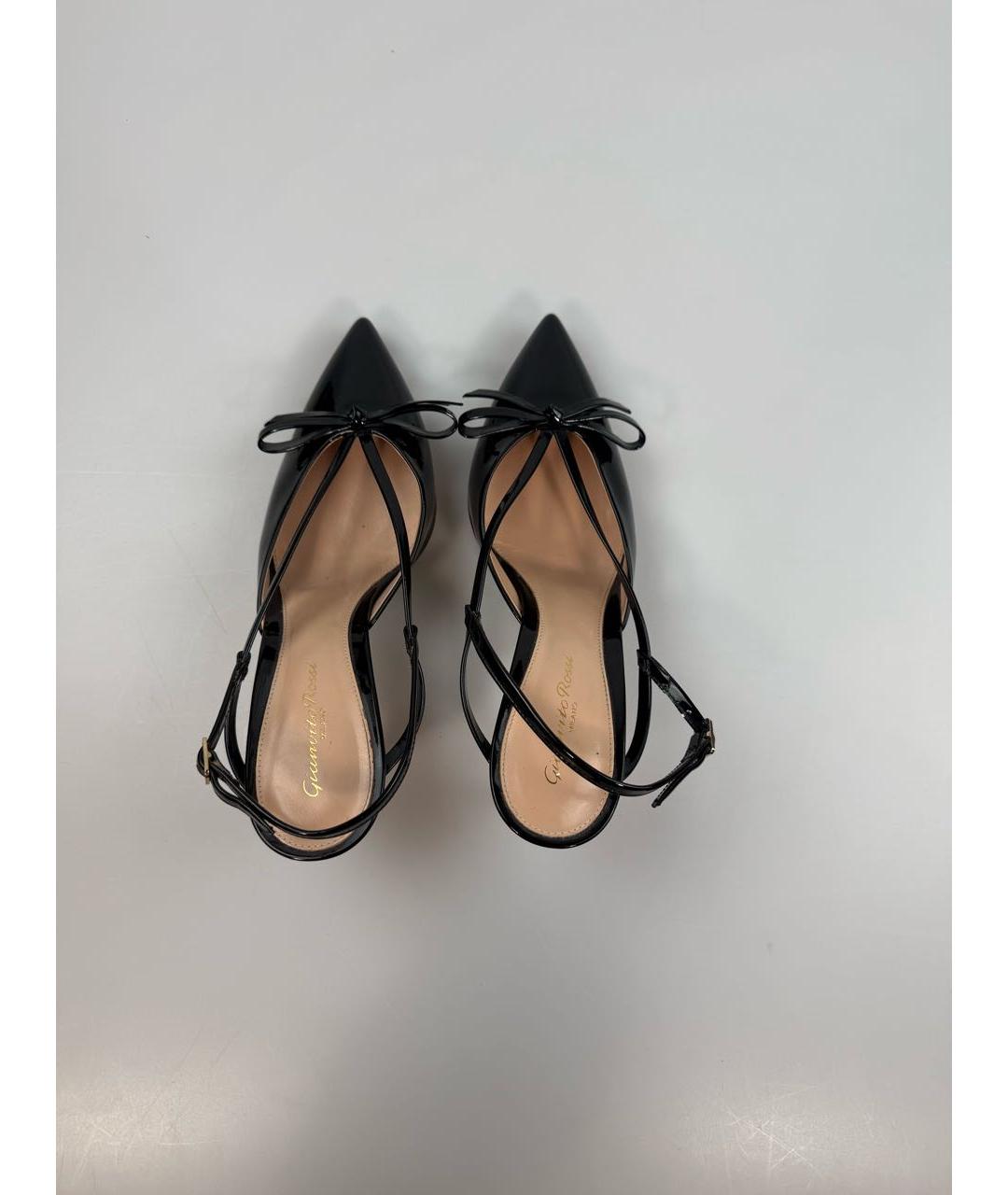 GIANVITO ROSSI Черные туфли из лакированной кожи, фото 3