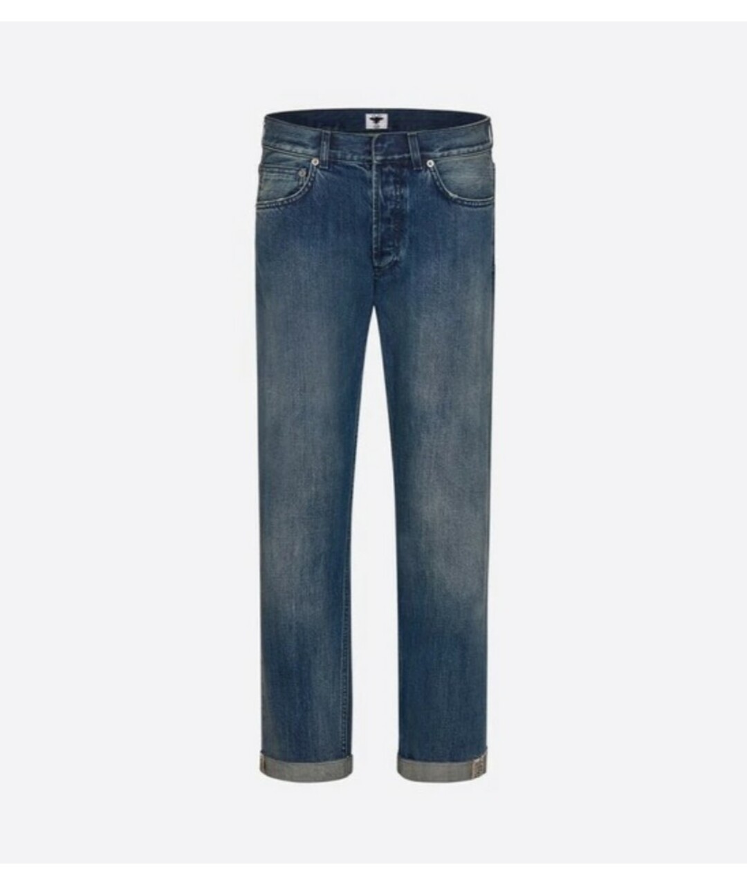 CHRISTIAN DIOR PRE-OWNED Синие хлопковые прямые джинсы, фото 6