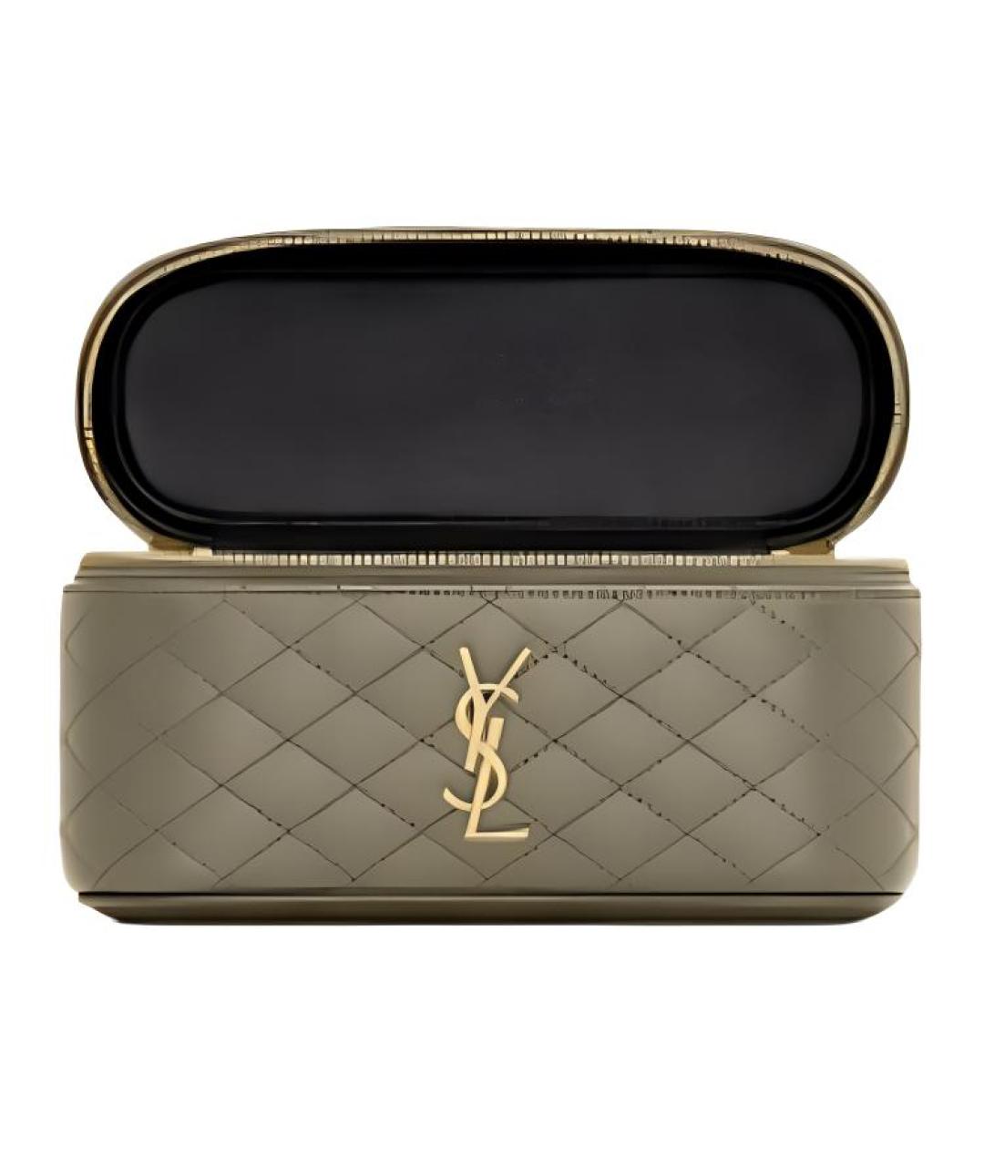 SAINT LAURENT Хаки кожаная сумка через плечо, фото 4