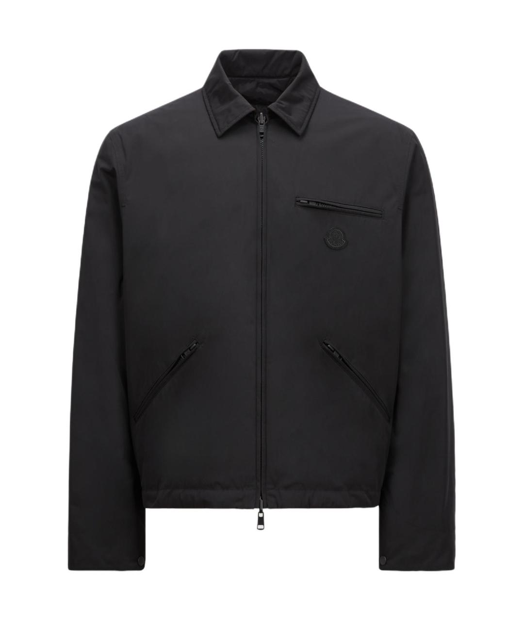 MONCLER Черный пуховик, фото 1