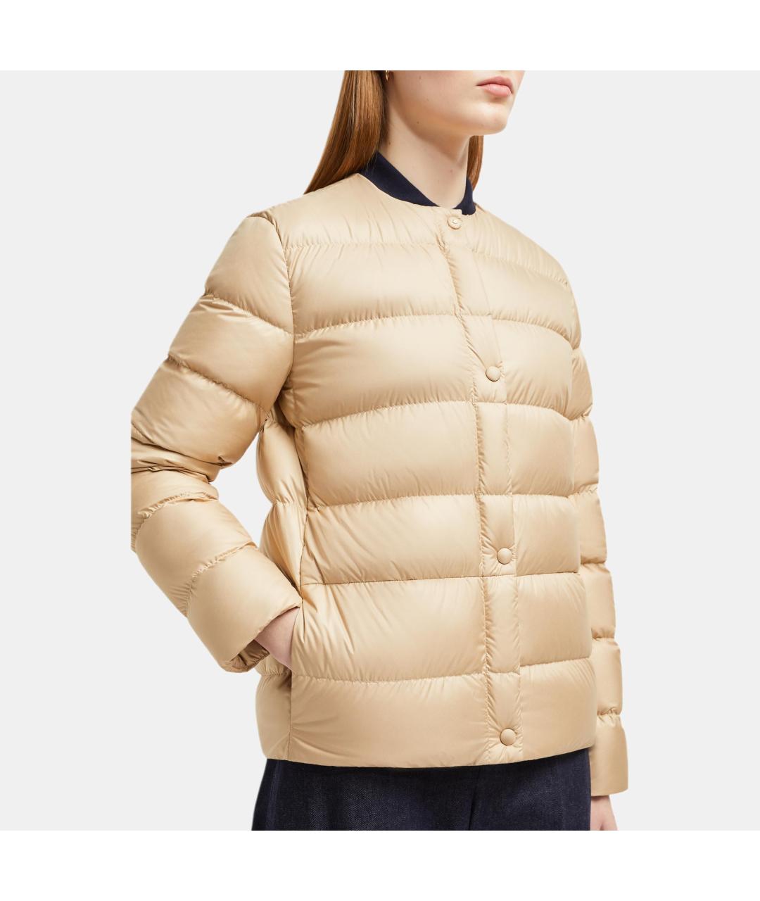 MONCLER Бежевый пуховик, фото 5