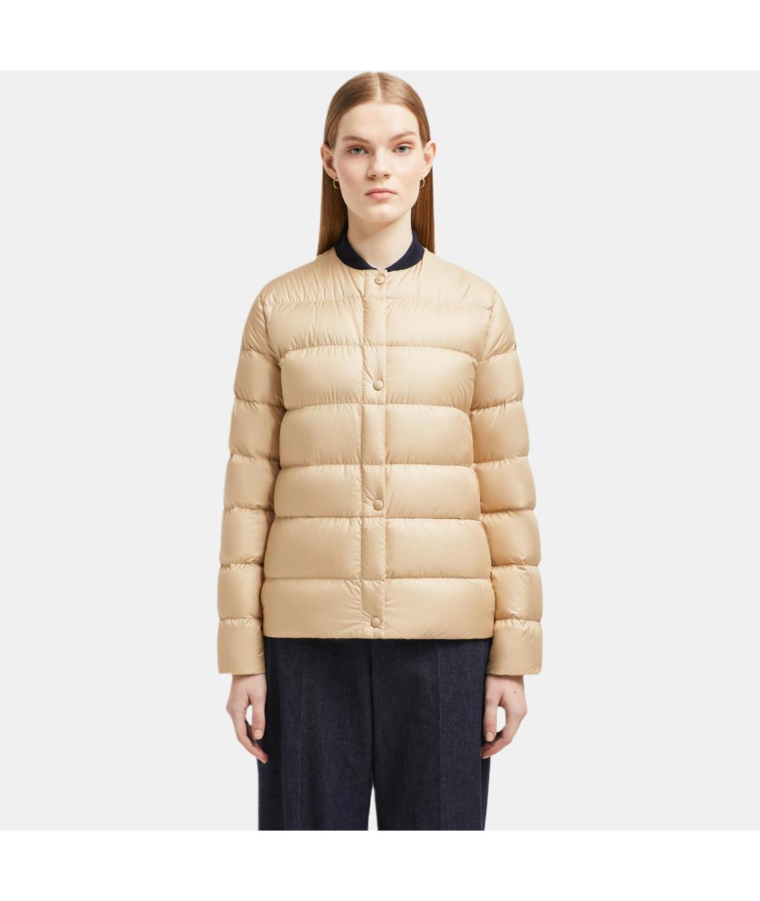 MONCLER Бежевый пуховик, фото 3