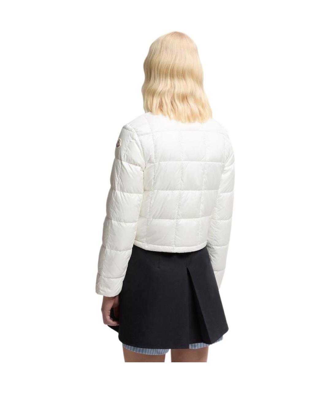 MONCLER Белый пуховик, фото 6