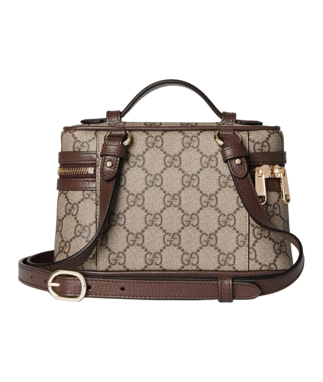 GUCCI Коричневая косметичка, фото 4