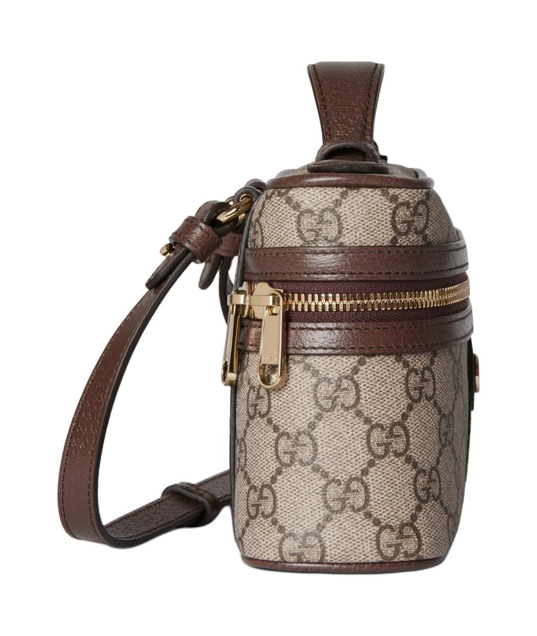 GUCCI Коричневая косметичка, фото 3