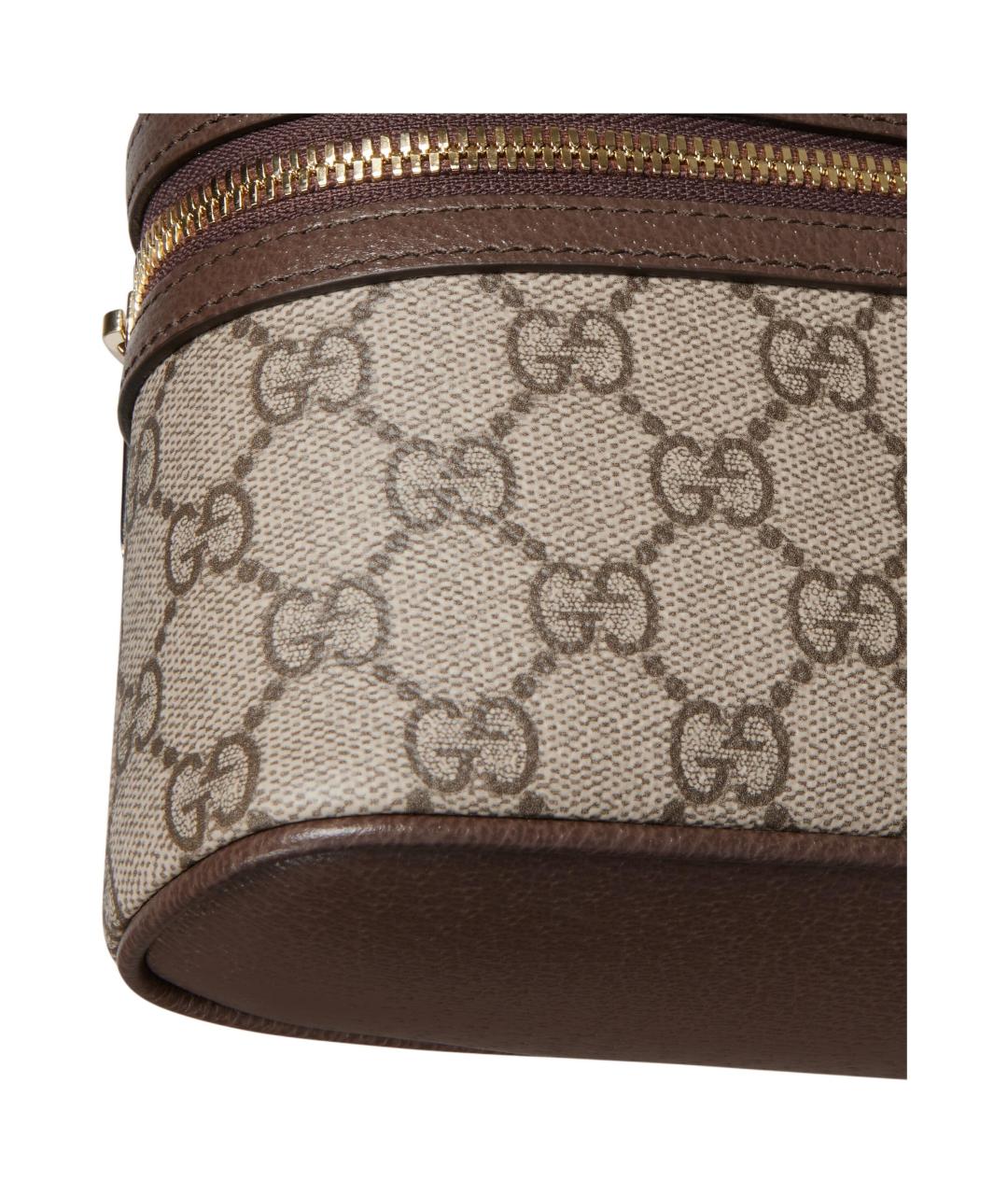GUCCI Коричневая косметичка, фото 7