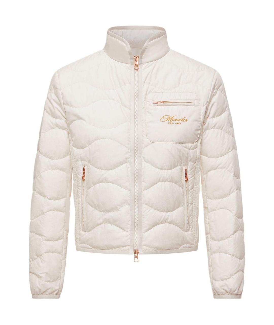 MONCLER Бежевый пуховик, фото 1