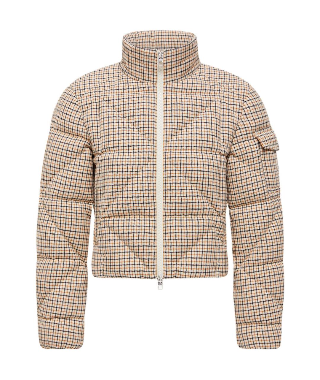 MONCLER Бежевый пуховик, фото 1