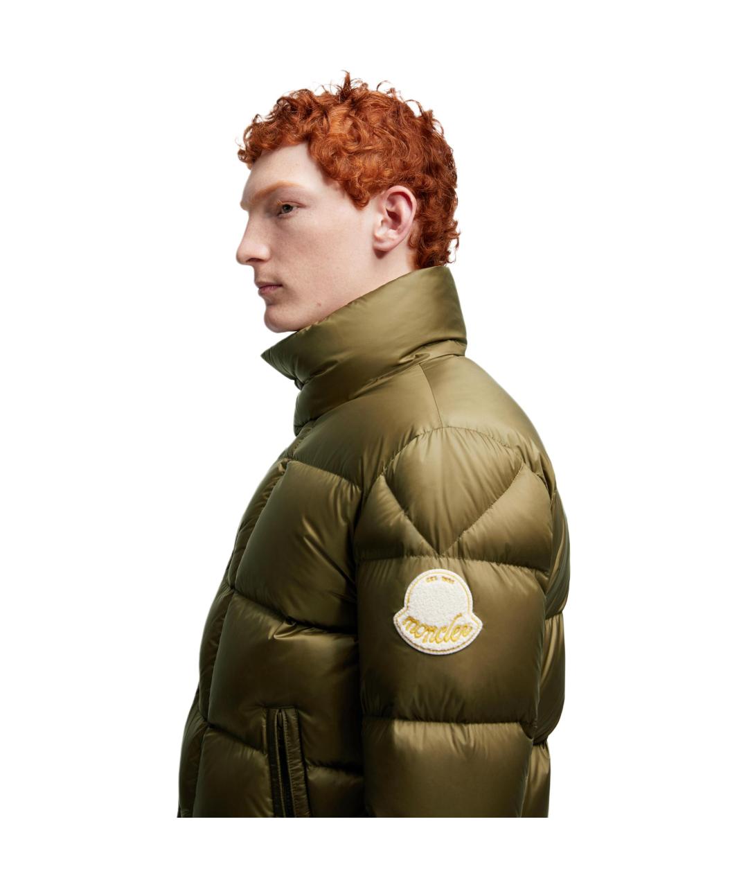 MONCLER Хаки пуховик, фото 6