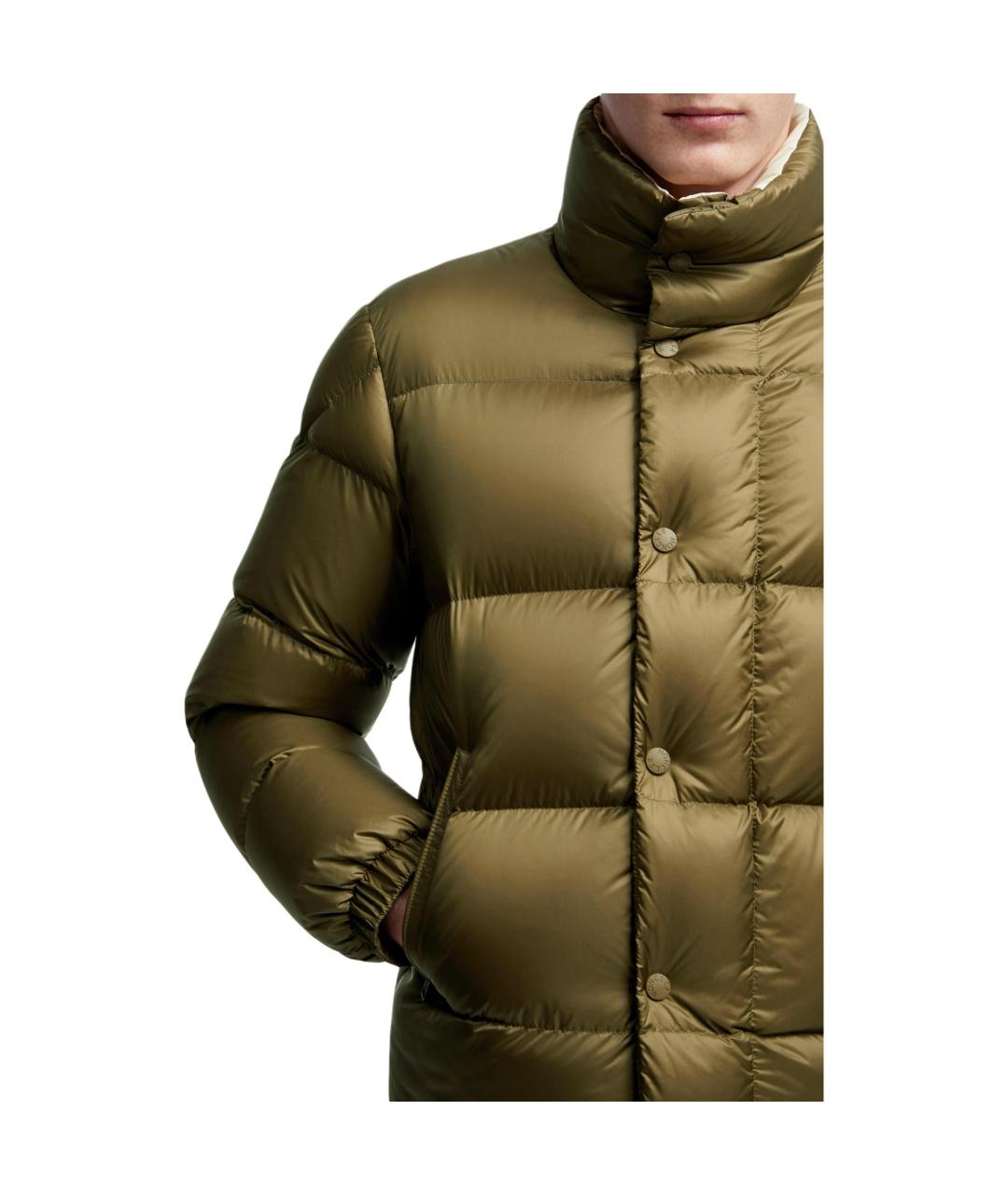 MONCLER Хаки пуховик, фото 7