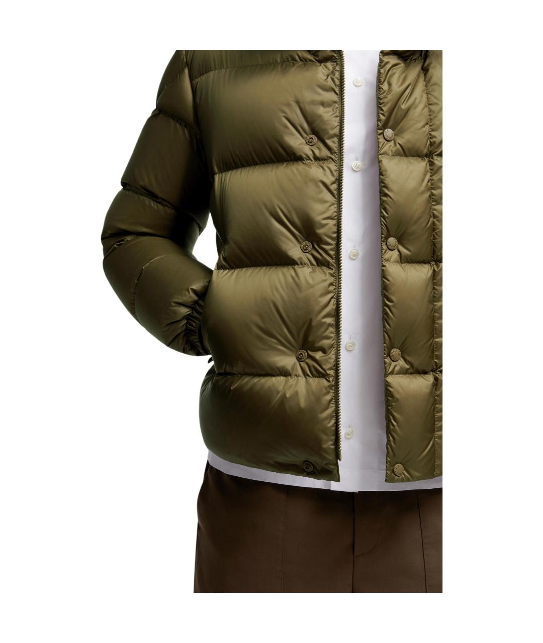MONCLER Хаки пуховик, фото 8