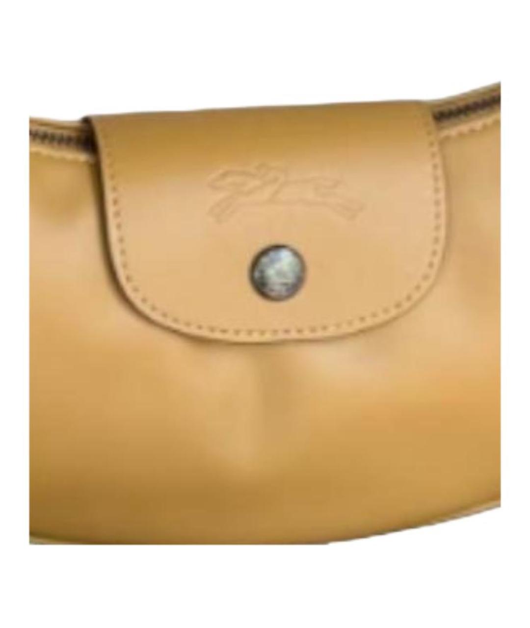 LONGCHAMP Коричневая кожаная сумка через плечо, фото 3