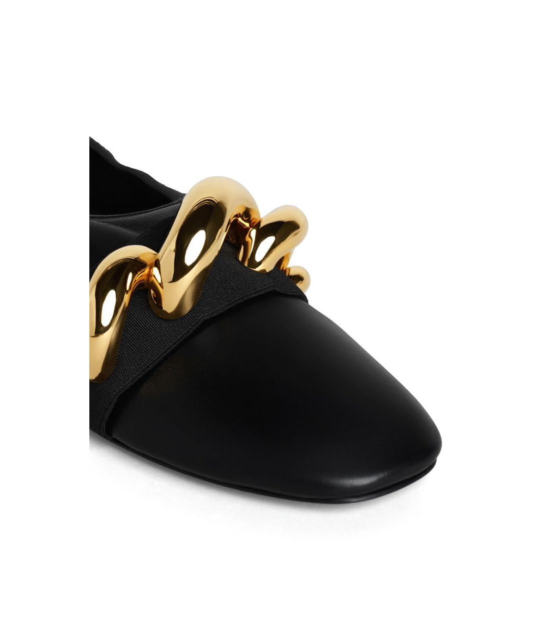 ALAIA Черные кожаные балетки, фото 3