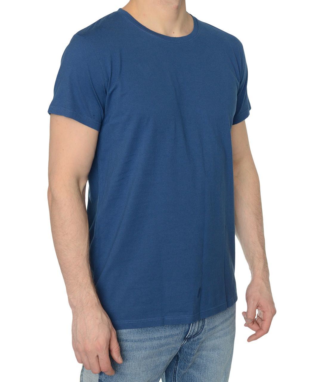 BALMAIN Синяя хлопковая футболка, фото 2